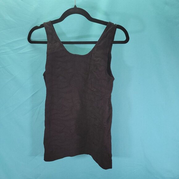 Aventura Womens Sleeveless Textured Black Tank Top S/M - Picture 5 of 7